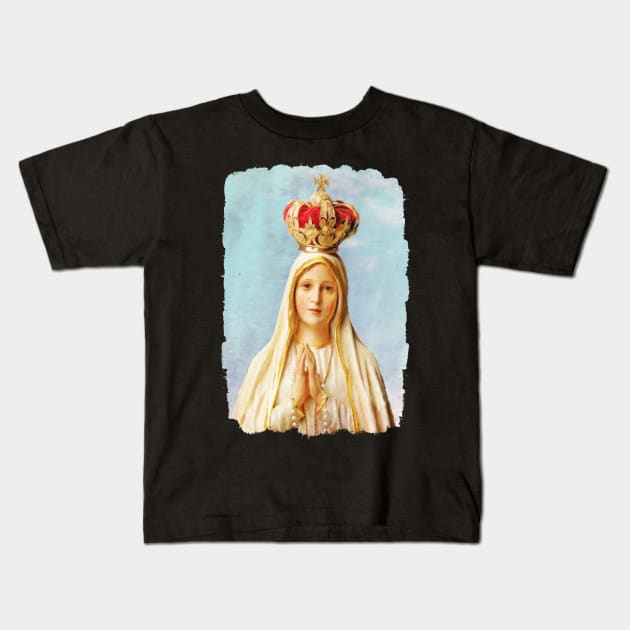 Our Lady of Fatima Kids T-Shirt by Beltschazar